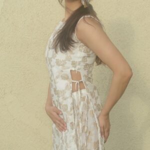 Kavach - Pearl White and gold