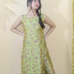 Kavach - olive green and gold